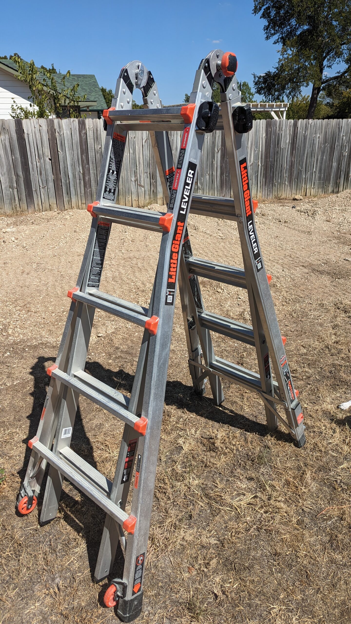 buy-vevor-telescoping-ladder-15-ft-aluminum-one-button-retraction